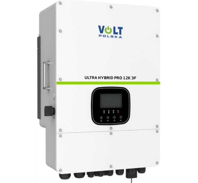 Гібридний сонячний інвертор (hybrid) Volt Polska ULTRA HYBRID PRO 12K 3F 48/230V-400V + 2xMPPT 200-650V Wi-Fi (3SSHZ9123F)