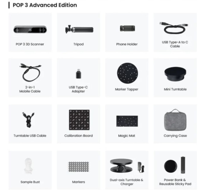 Revopoint POP 3 Plus Advanced Edition
