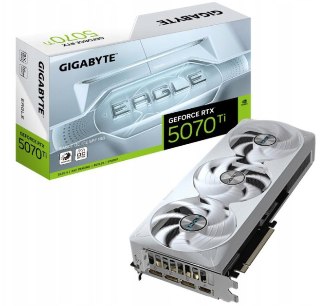 GIGABYTE GeForce RTX 5070 Ti EAGLE OC ICE SFF 16G (GV-N507TEAGLEOC ICE-16GD)
