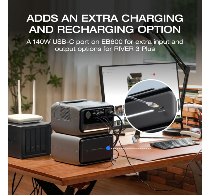 Комплект зарядної станції EcoFlow RIVER 3 Max Plus (EFRIVER3MaxPlus-EU-CBOX)