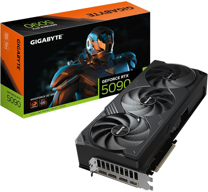 GIGABYTE GeForce RTX 5090 WINDFORCE OC 32G (GV-N5090WF3OC-32GD)