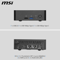 MSI Cubi NUC AI+ 3MG (3MG-005BEU) MSI Cubi NUC AI+ 3MG (3MG-005BEU)